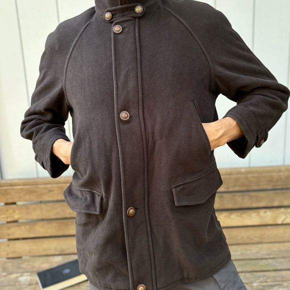 MARIO VALENTE Parka—Wool & Cashmere Blend—Mens 38—Plaid Lining—Made in ITALY—VG+ - Picture 3 of 16